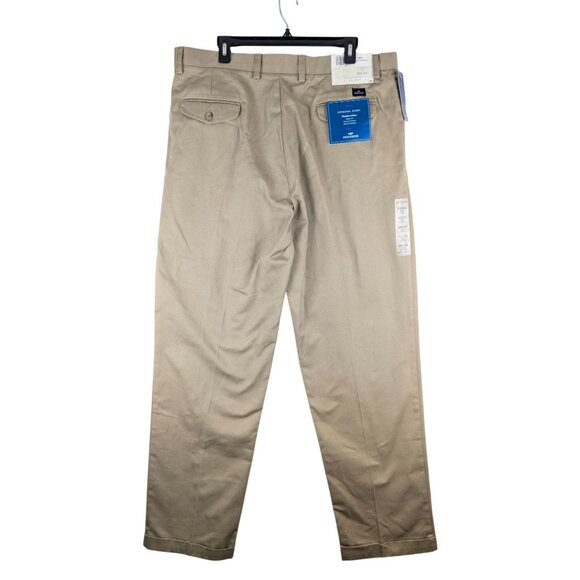 Dockers Pants Mens 38x34 Original Khaki Pleated Cuffed Pants Relaxed Fit NWT - Picture 2 of 9